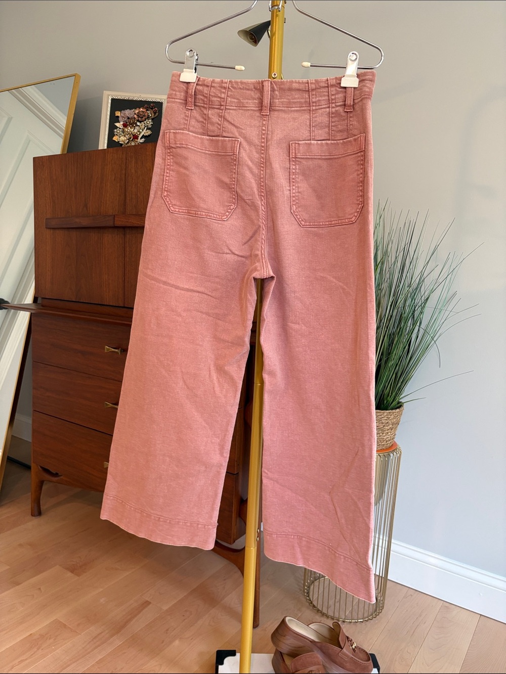 LC Lauren Conrad Dusty Rose Wide-Leg Crop Jeans - Picture 3 of 5